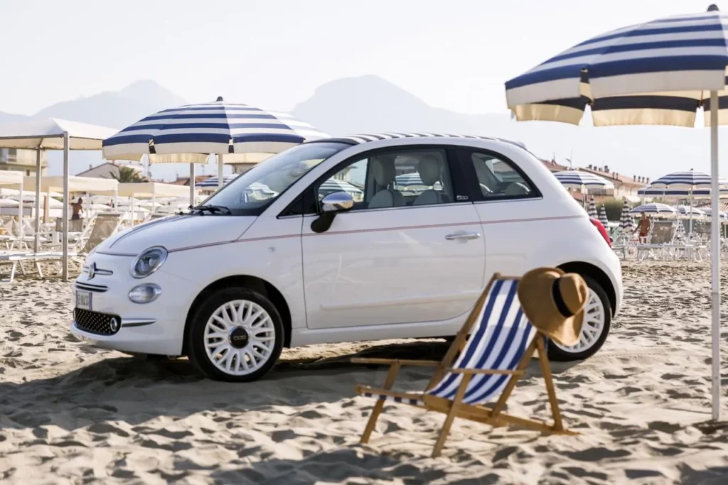 Fiat 500 plage